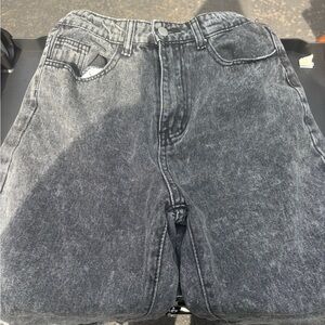 SHEIN Black Jean High-Waisted Relaxed Fit